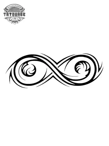 tatouage ephemere tribal infini femme Tatouage éphémère tribal infini femme