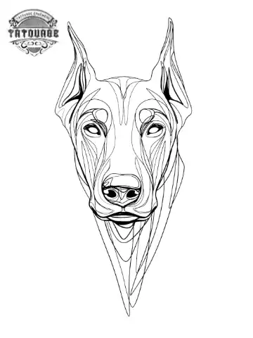 tatouage ephemere visage chien Tatouage éphémère visage chien