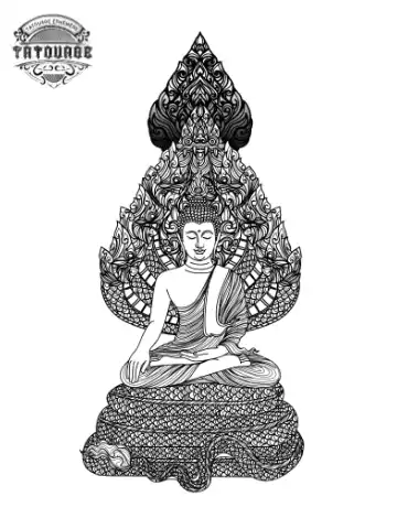 Tatouage éphémère zen bouddha