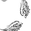 Tatouage éphémère ailes hanches