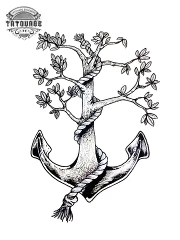 tatouage ephemere ancre de vie Tatouage éphémère ancre de vie