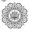 Tatouage éphémère arabesque hanche