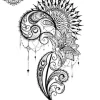tatouage ephemere arabesque hanche femme Tatouage éphémère arabesque hanche femme