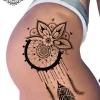 tatouage ephemere attrae reve hanche photo Tatouage éphémère attrape rêve hanche