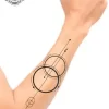 Tatouage éphémère avant bras 2 cercles