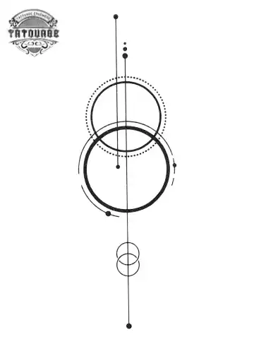 Tatouage éphémère avant bras 2 cercles