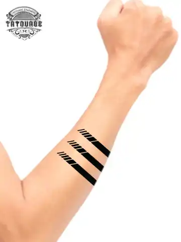 tatouage ephemere avant bras 3 traits photo Tatouage éphémère avant bras 3 traits