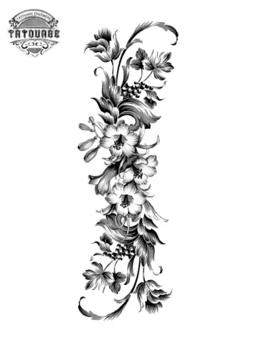 tatouage ephemere avant bras arabesque Tatouage éphémère avant bras arabesque