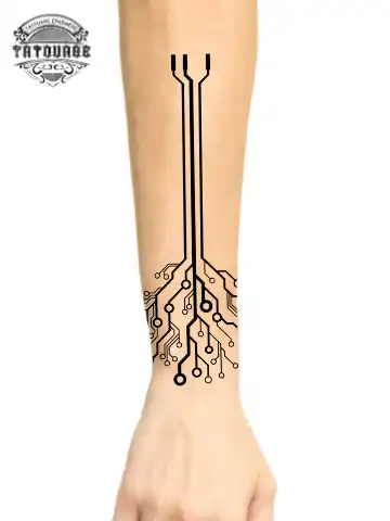 tatouage ephemere avant bras arbre photo Tatouage éphémère avant bras arbre