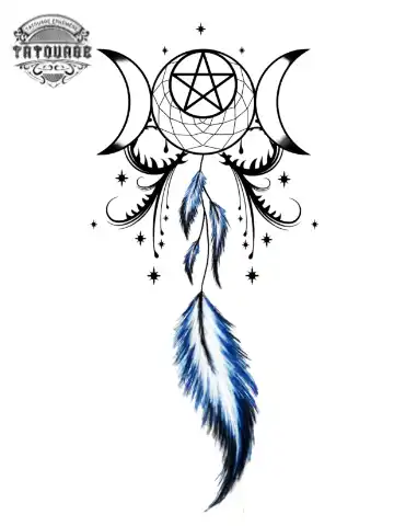 tatouage ephemere avant bras attrape reve Tatouage éphémère avant bras attrape rêve