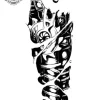 tatouage ephemere avant bras biomecanique Tatouage éphémère avant bras biomécanique
