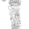 tatouage ephemere avant bras boussole Tatouage éphémère avant bras boussole