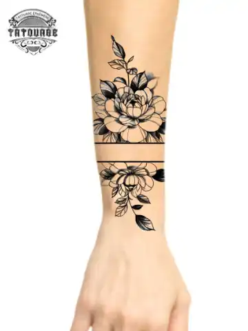 tatouage ephemere avant bras bracelet femme photo Tatouage éphémère avant bras bracelet femme