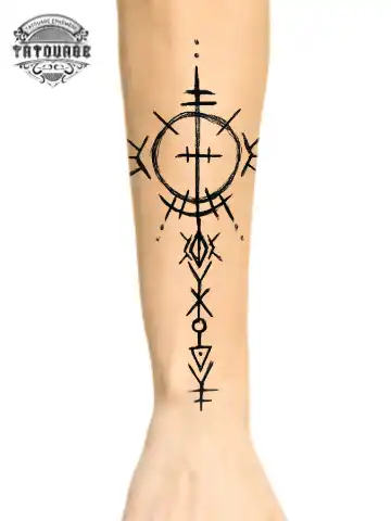 Tatouage éphémère avant bras celtique
