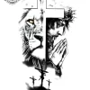 tatouage ephemere avant bras croix Tatouage éphémère avant bras croix