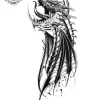 Tatouage éphémère avant bras dragon