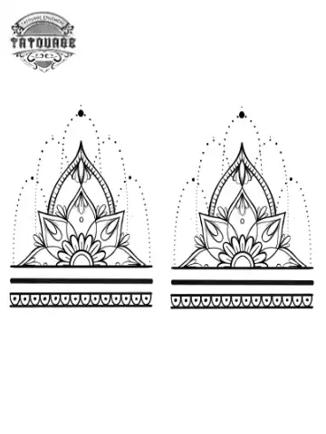 Tatouage éphémère avant bras femme bracelet