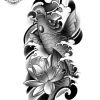 tatouage ephemere avant bras femme carpe koi Tatouage éphémère avant bras femme carpe koi
