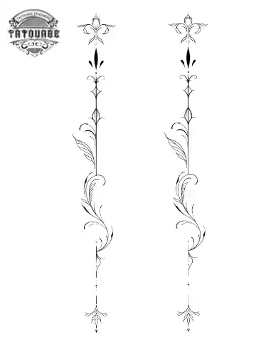 Tatouage éphémère avant bras femme fin