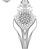 Tatouage éphémère avant bras femme mandala