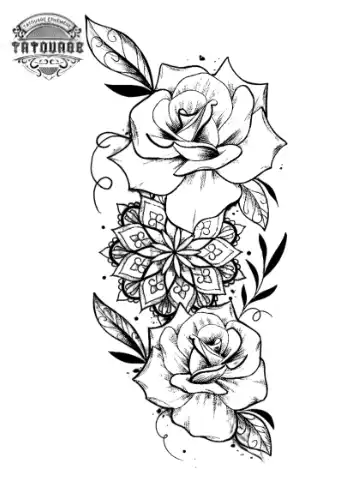 tatouage ephemere avant bras femme rose Tatouage éphémère avant bras femme rose