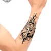 Tatouage éphémère avant bras homme horloge