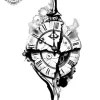 tatouage ephemere avant bras horloge Tatouage éphémère avant bras Horloge