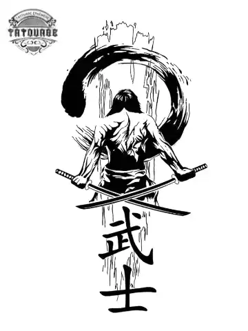 Tatouage éphémère avant bras japonais