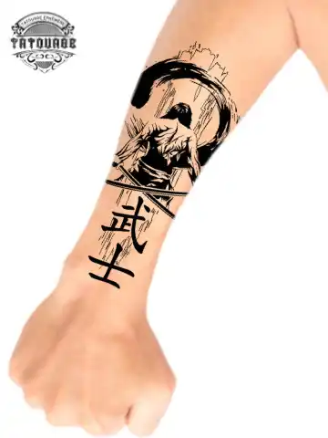 Tatouage éphémère avant bras japonais