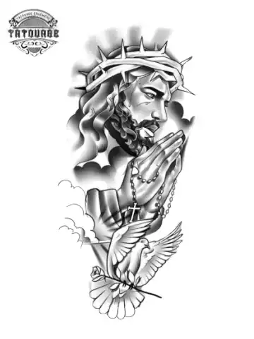 tatouage ephemere avant bras jesus Tatouage éphémère avant bras jesus