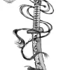 tatouage ephemere avant bras katana Tatouage éphémère avant bras katana