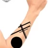 tatouage ephemere avant bras ligne photo Tatouage éphémère avant bras ligne