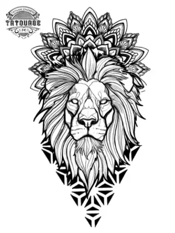 tatouage ephemere avant bras lion Tatouage éphémère avant bras lion