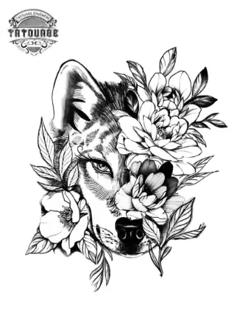 tatouage ephemere avant bras loup femme Tatouage éphémère avant bras loup femme