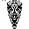 tatouage ephemere avant bras loup homme Tatouage éphémère avant bras loup homme