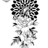 Tatouage éphémère avant bras mandala femme