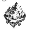 tatouage ephemere avant bras montagne Tatouage éphémère avant bras montagne