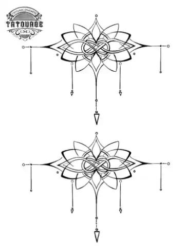 tatouage ephemere avant bras noeud Tatouage éphémère avant bras noeud