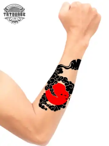 tatouage ephemere avant bras nuage photo Tatouage éphémère avant bras nuage