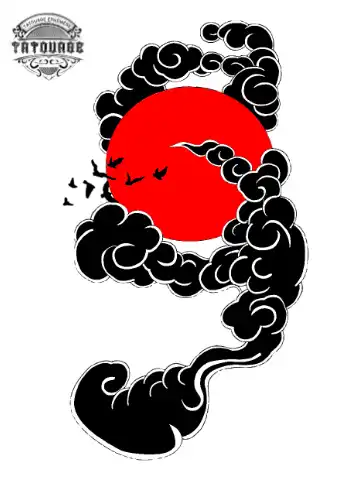 tatouage ephemere avant bras nuage Tatouage éphémère avant bras nuage