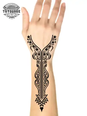 tatouage ephemere avant bras oriental photo Tatouage éphémère avant bras oriental