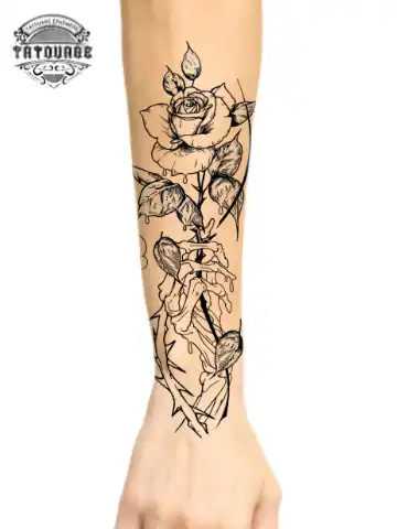 tatouage ephemere avant bras original photo Tatouage éphémère avant bras original