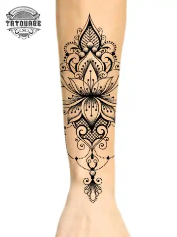 tatouage ephemere avant bras ornemental photo Tatouage éphémère avant bras ornemental