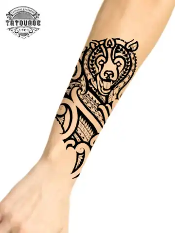 tatouage ephemere avant bras ours photo Tatouage éphémère avant bras ours