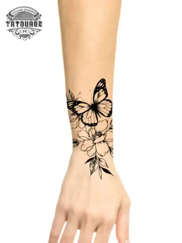 tatouage ephemere avant bras papillon photo Tatouage éphémère avant bras papillon