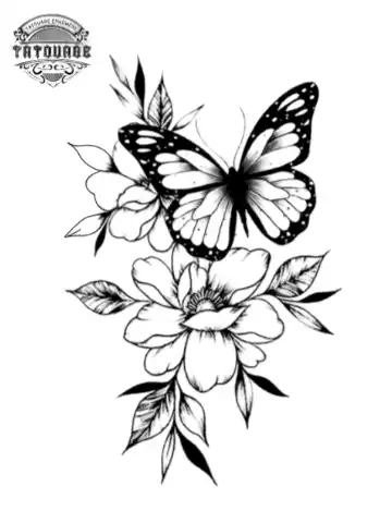 tatouage ephemere avant bras papillon Tatouage éphémère avant bras papillon