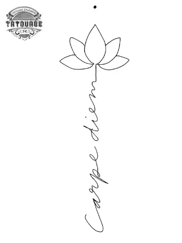 Tatouage éphémère avant bras phrase