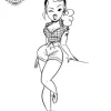 tatouage ephemere avant bras pin up Tatouage éphémère avant bras pin up
