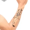 tatouage ephemere avant bras pin up photo Tatouage éphémère avant bras pin up