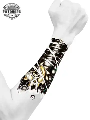 tatouage ephemere avant bras robot photo Tatouage éphémère avant bras robot